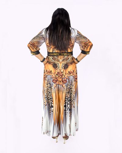 Brown Animal Print Dress