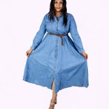 Denim Button Down Dress