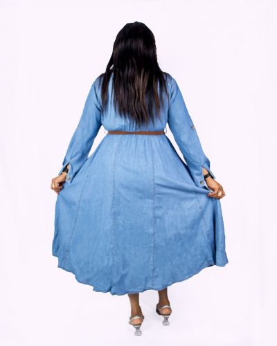Denim Button Down Dress