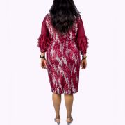 Wine Shinning Dress