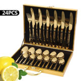 Golden Cutlery Set