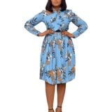 Onion Pleated Dress - Office Wears in Lagos Nigeria