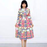 Print Midi Dress - Women Dresses in Lagos Nigeria