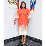 Orange Colored Miyaki Dress - Free Size - Buy Miyaki Dress in Lagos Nigeria